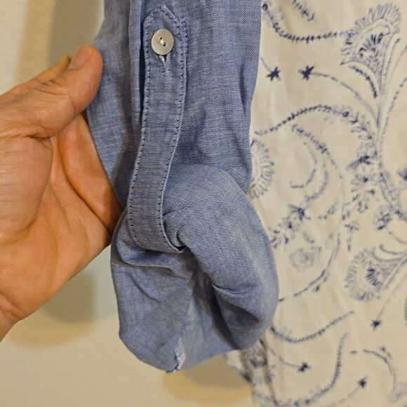 BRINA and EM  rayon combo blouse size large - Picture 3 of 9